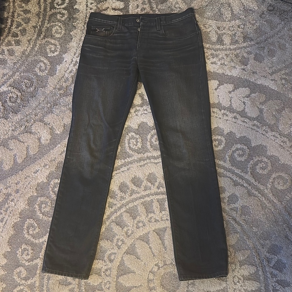 Gucci Men's Skinny Jeans - Dark Gray